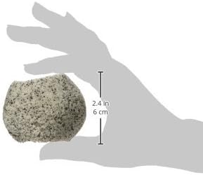 Penn-Plax Deco-Replicas Granite Aquarium Ornament & Hideaway – Realistic Stone Appearance – Safe for Freshwater and Saltwater Tanks – Small Size, White (RR1071)