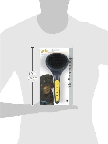 JW Pet Company GripSoft Rubber Brush Dog Brush