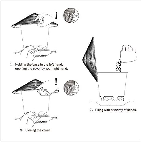 Bird Feeder Outdoor Hanging for Wild Bird Seed, Green