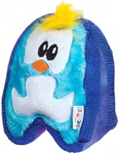 Outward Hound Durablez Minis Stuffing-Free Squeaky Plush Dog Toy for Puppies & Small Dogs - Interactive, Soft Yet Tough, No Mess, Jumbo Squeaker, Long-Lasting Play, Penguin