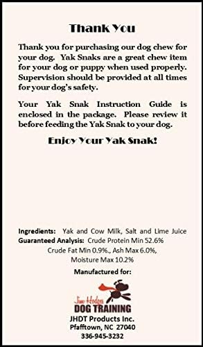 Yak Snak Dog Chews - All Natural Hard Cheese Himalayan Dog Treats - Long Lasting Dog Chews, Made from Yak Milk, Small, Medium, Large & Extra Large Sizes (Medium 4-Pack)