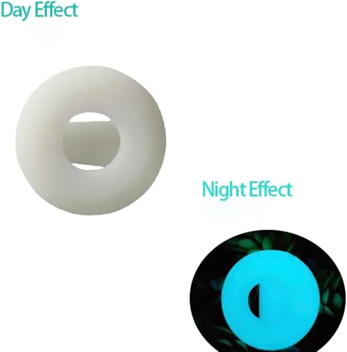 Dog/Cat Airtag Tracker Case 2 Pack (Ordinary Black/Glow in The Dark White)