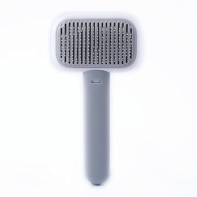 Hair Remover Self Cleaning Dog Brush for Shedding, Deshedding, Deshedder, Grooming, Slicker Brushes for Short Hair Dogs and Cats (Gray)