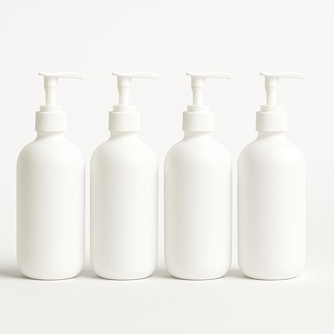 NilocG Aquatics Aquarium Dosing Bottles, 500ml (4x White 500ml Bottles with 1ml Pump)