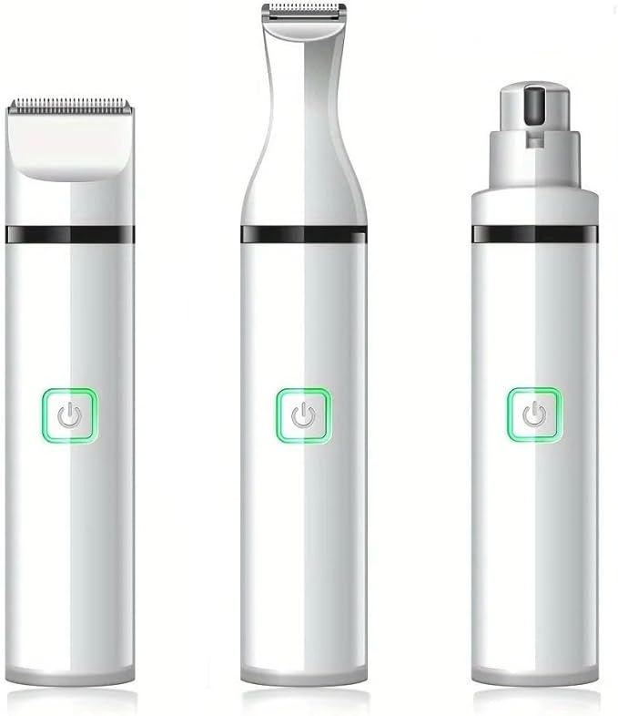 3 in 1 Electric Mini Pet Hair Shaver Pet Nail Trimmer and Grinder Set for Dog