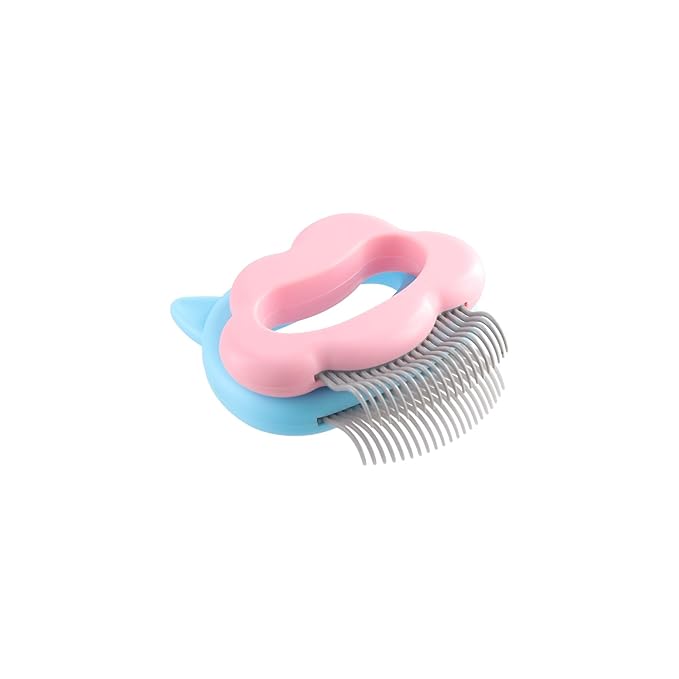 Leadigol Pet Combs, Cute Dog Cat Combs Hair Remover Brush Pet Grooming Tools Dog Massage Comb Brush Soft Deshedding Brush for Long and Short Hair Cat Dog Puppy Bunny