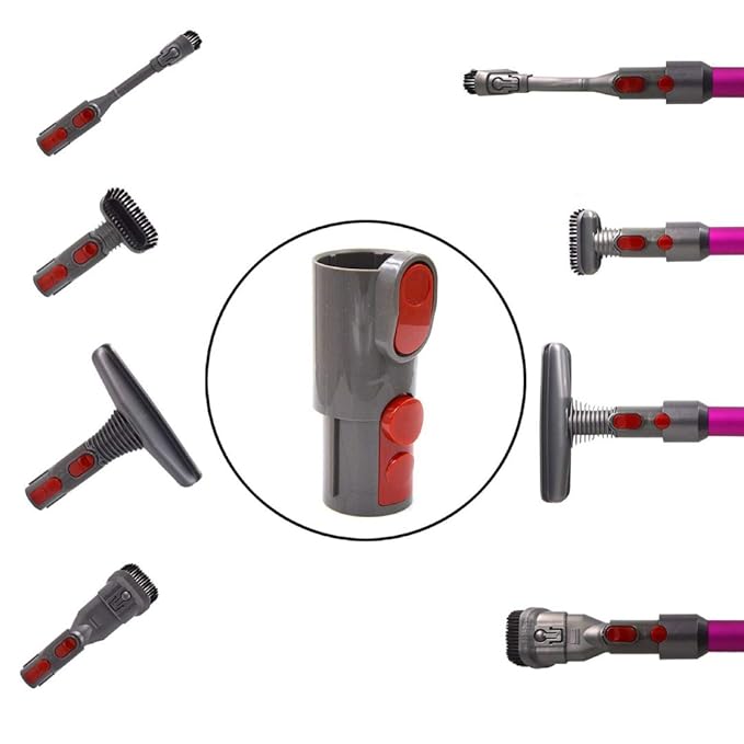 Oyster-Clean Grooming Dog Pet Brush Tool Kit Compatible For Dyson Groom Animal Allergy Vacuum Cleaner - MS01 (Adapter for V8/V7/V10)