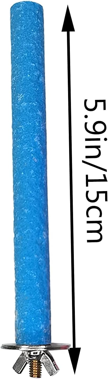 Hamiledyi Bird Perches for Cage Grinding Sand Bird Perches 8pcs Claw Trim Cage Perches Stand for Starlings, Parakeets Lovebirds Canaries Green Cheeked Conures (0.78 in Diameter)