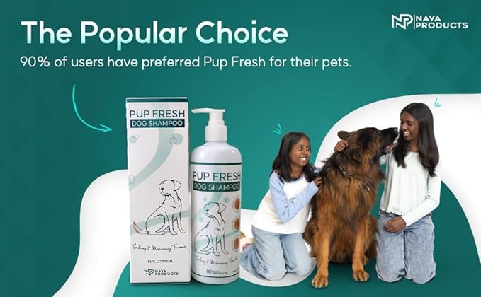 NP NAVA PRODUCTS Dog Shampoo with Oatmeal & Aloe Vera, Hypoallergenic Dog Shampoo for Smelly Dry Coat Itching Relief, Deshedding Puppy Shampoo Refreshing Gentle Pet Care for Sensitive Skin, 16.91 oz