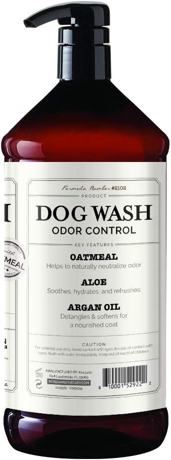 Dog wash Odor Control 5-in-1, Cleanse, Condition, Deodorize, Soften and Detangle, Made in The U.S.A Large 1 Liter Size 32 oz.