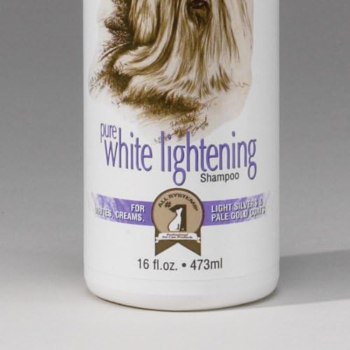 #1 All Systems Pure White Lightening Pet Shampoo, 16-Ounce