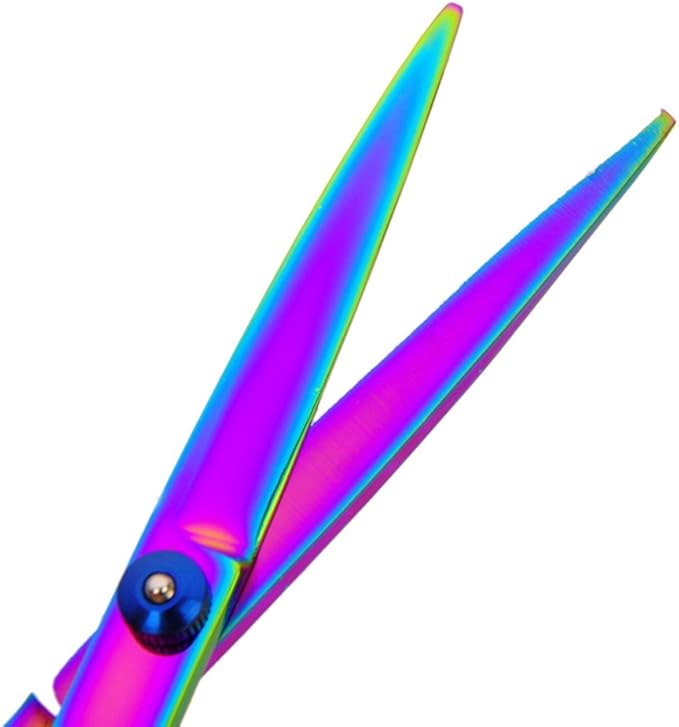 Dog Grooming Scissors Colorful Pet Trimming Scissors Set Professional Grooming Barber Scissors Kit 7 inch Stainless Steel Shears for Grooming and Hair Cutting