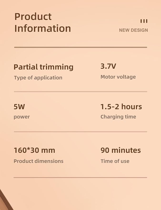 Dog Paw Trimmer, 35 dB Low Noise, 18 mm Widen Blade, LED Display, Rechargeable, Waterproof, Clipper for Dogs and Cats
