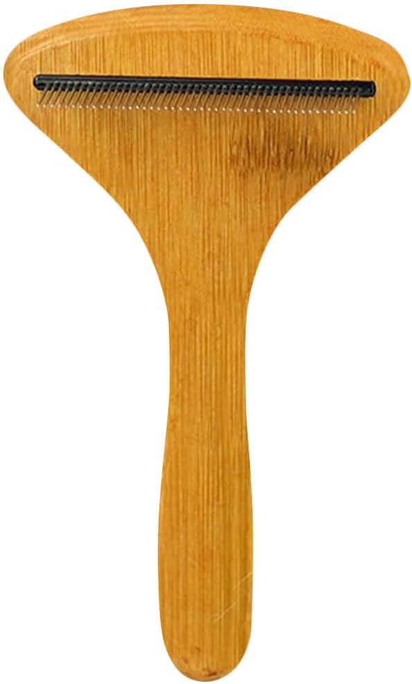 Beaupretty 4pcs pet comb undercoat rake for cat shedding comb with handle dog brush dog grooming rake dog hair remover Puppy Grooming Comb Stainless steel bridegroom Accessories Metal