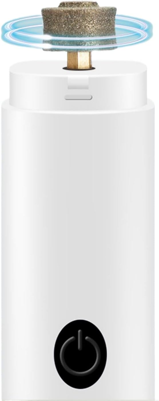 Dog Nail Clipper for Large Dogs - Silent Dog Nail Polisher with LED Light, Speed Sensor, Diamond Head and Dust Collector, 2-Speed Rechargeable - Small Dog Nail Polisher (Light Green)