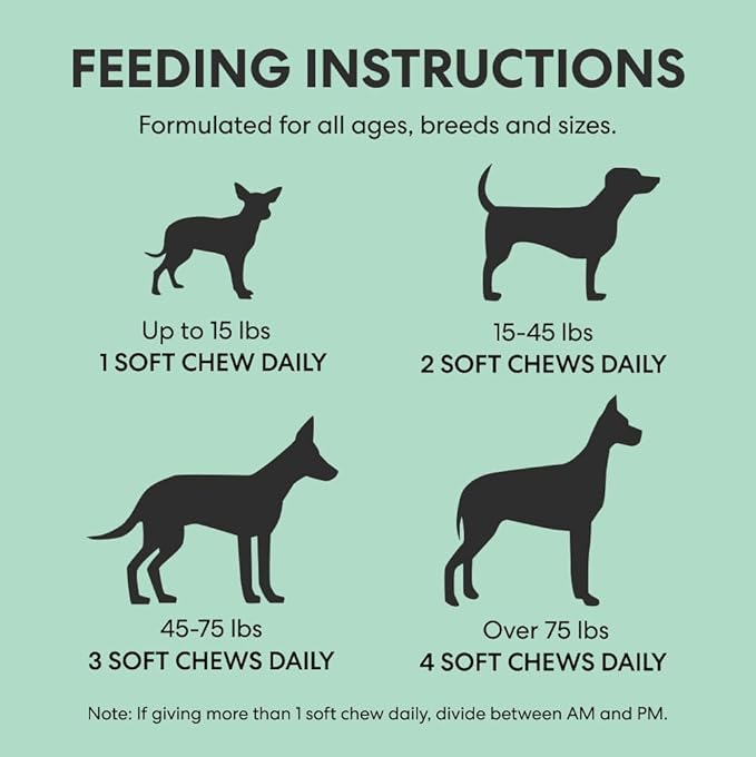 The Pets Table Hip & Joint Soft Chews Duck Flavored Mobility Supplement for Dogs, Joint Support Supplement with Glucosamine, 60 Chews for Healthy Joints and Mobility