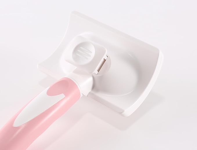 Dog Self Cleaning Slicker Brush with One Button Fur Removal Deshedding Brush for Dogs and Cats with Long Hair for Shedding Massaging Grooming Pink