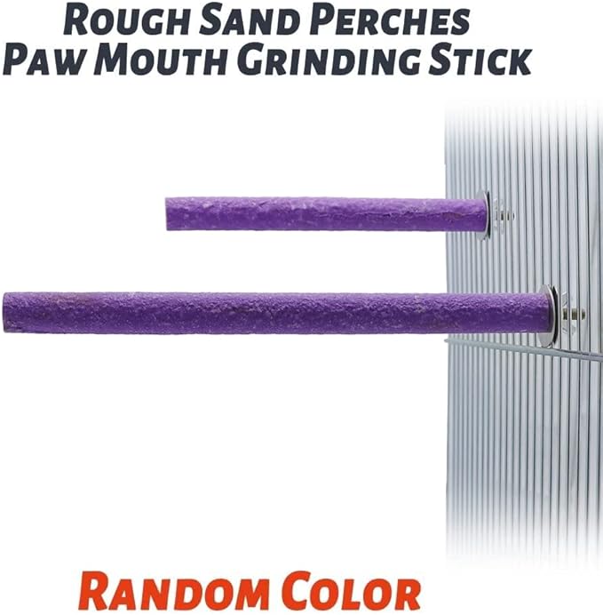 Litewoo Bird Perch Grinding Stand for Bird Parrot Budgie Parakeet Cockatiel Conure Lovebird Finchï¼7.09" / 18cmï¼