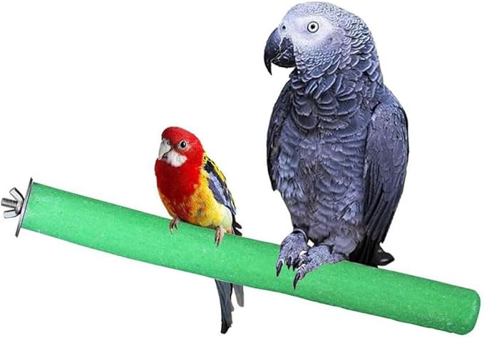 10 Pcs Parrot Perch Stand Bird Perch Stand Toy Colorful Paw Grinding Stick Cage Wooden Parakeet Perch Accessories for Cockatiels