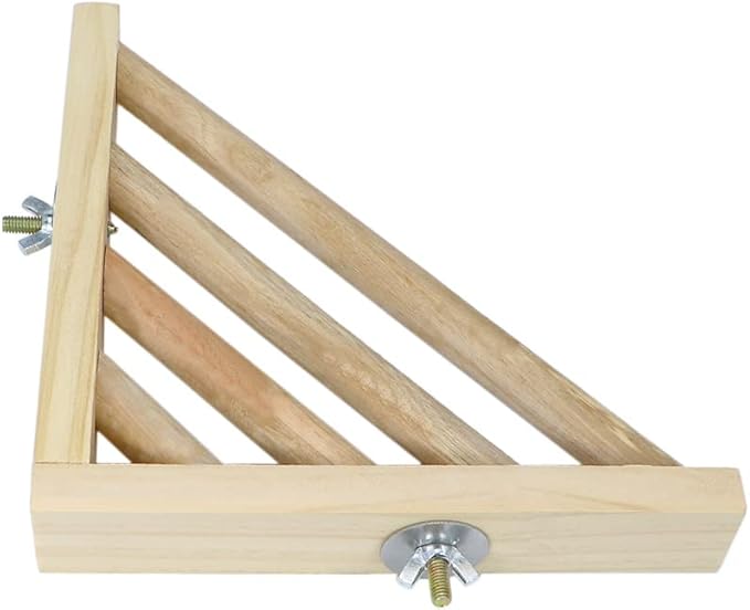 Litewoo Bird Perch Corner Platform Stand Shelf for Birds Budgie Parakeet Cockatiel Conure Cockatoo(Ladder)