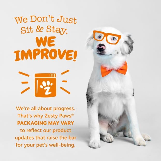 Zesty Paws Hip and Joint Supplement for Dogs - Glucosamine with Chondroitin, MSM, Vitamins C and E Dog Joint Relief - Mobility Bites Duck – 90 Count