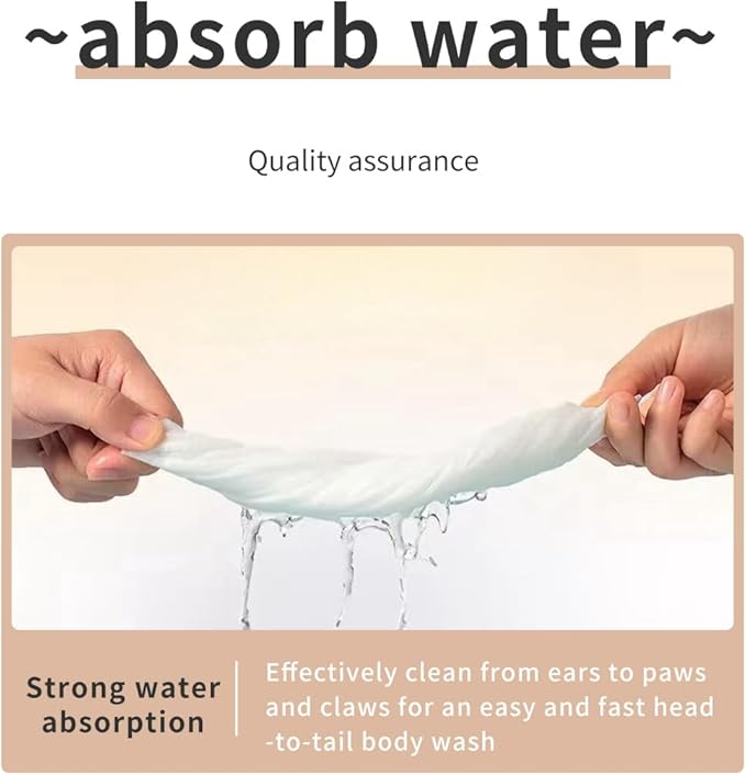 Toner Depot XL Pet Grooming Bath Wipes, Huge Rinse-Free Towels for Cleaning and Deodorizing Plant-Based Hypoallergenic Wipes for Dogs and Cats, 3 Pack (XXL 24x48)