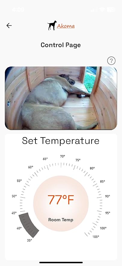 Akoma Hound Heater Dog House Heater, Outdoor Pet Furnace 400w - for Most Dog Houses (400W - WiFi - Camera)