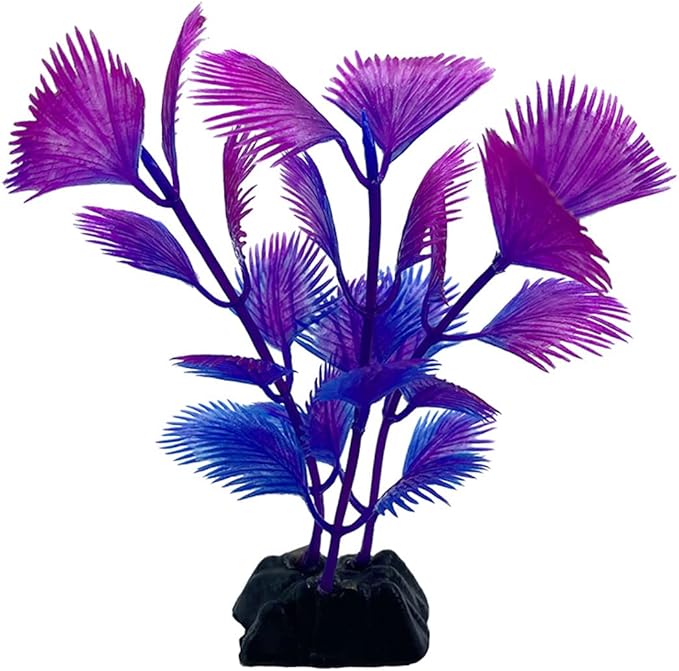 10PCS Plastic Artificial Aquarium Plants, Fake Realistic Plants for Aquarium Fish Tank Vivid