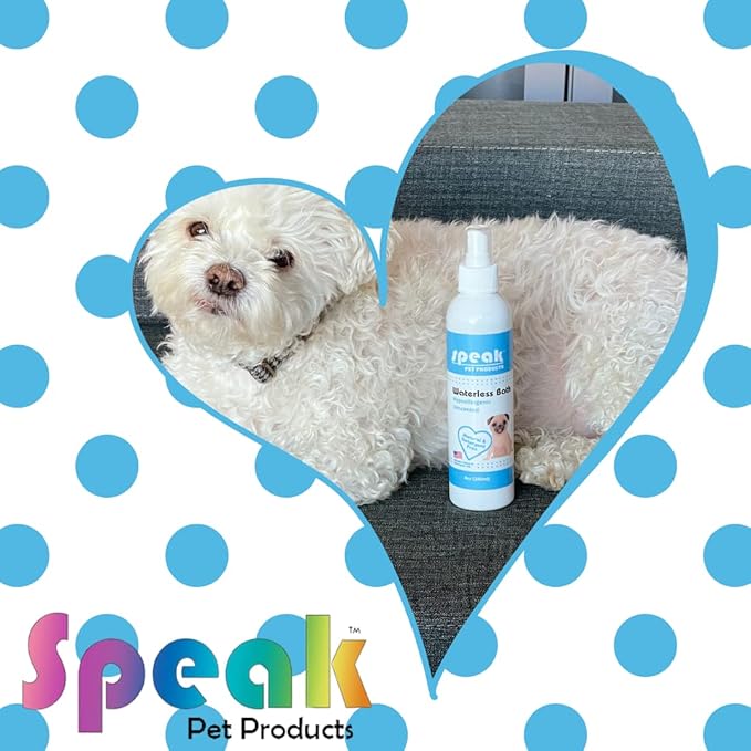 Natural Waterless Bath Spray, for Dogs, Hypoallergenic Unscented, 8oz