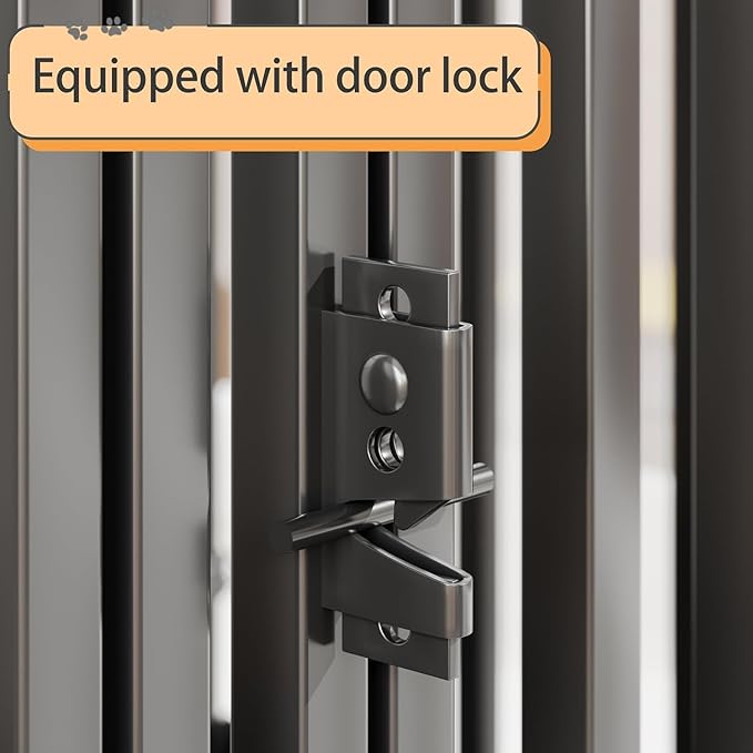 63" L x 35" H Super Large Steel Tube Dog Crate with Mat Base, Heavy Anti-Bite, Dog Crates for Large Dogs, Big Dog Cage, Dog Kennel, Puppy Dog Playpen with Top, Pet Cage, Indoor Outdoor, XXXL2