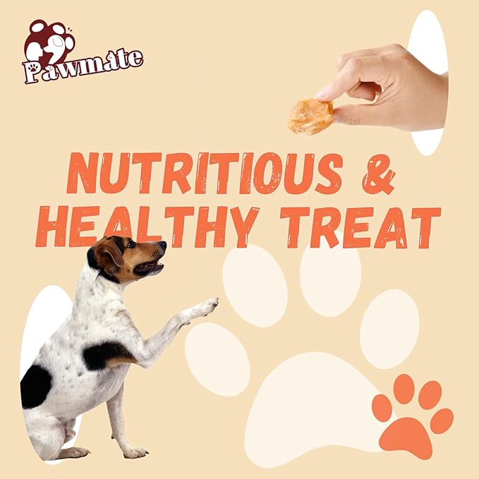 Chicken Wrapped Banana Slices Dog Treats Small Dogs, Healthy Rawhide-Free Low Fat Soft Training Snacks Chews with Taurine