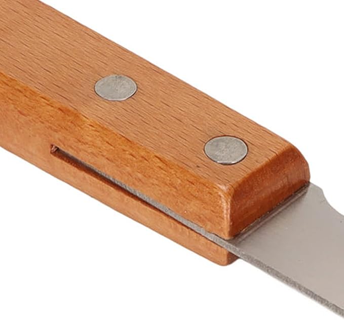 Dog Stripping Knife, Multifunction Pet Cat Dog Hand Stripping Knife Remove Floating Hair, Wood Handle Pets Stripper Trimmer Tool to Keeps Hair Clean, Promotes Circulation