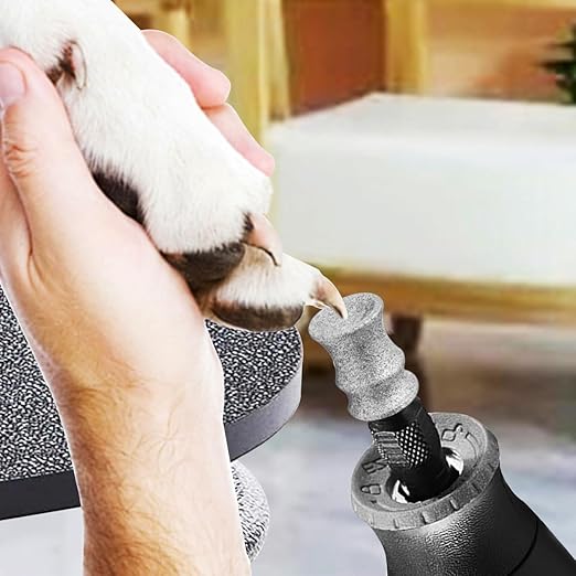 Diamond Dog Nail Grinder Attachment Bit for Dremel - 1/8" Rotary Nail Grinder Bit for Large Medium Small Dogs Nail Cares (B