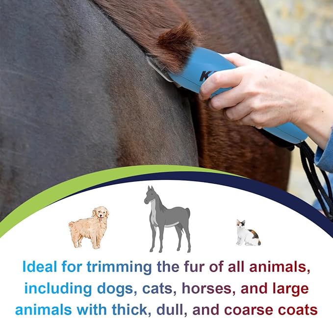 10W Wide Pet Dog Grooming Detachable Blades,Compatible with Andis,Oster A5,Wahl KM10 Clippers,Cut Length 1/16"(1.5mm),Fit for Larger Animals