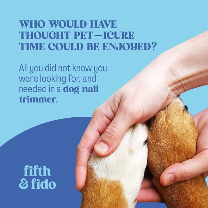 Fifth & Fido Dog Nail Clippers for Large Dogs - Sharp Nail Clipper with Quick Sensor - Trimmer for Thick Nails - Dog Nail Trimmer for Large Breed Dogs