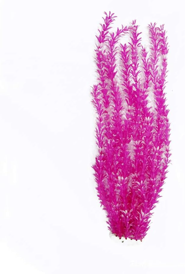 Norgail Large Freshwater Aquarium Plastic Plant Artificial Fish Tank Plants Decoration Ornaments Safe for All Fish 25.5 Inches Tall Purple 1Pcs
