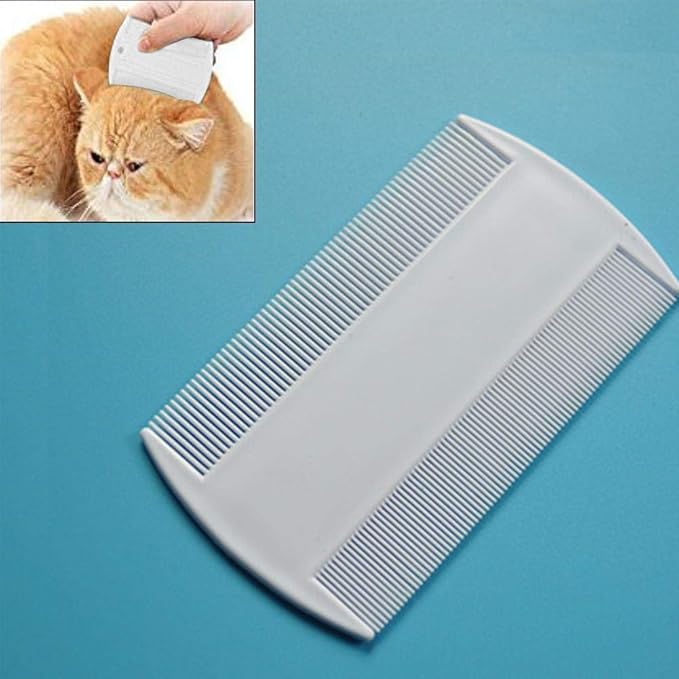 White Double Sided Double-Sided Detection Removes Head Nit Fine Tooth Head Lice Hair Combs Dog Combs For Kids Pet dog Flea Plastic Hair Nit Combs