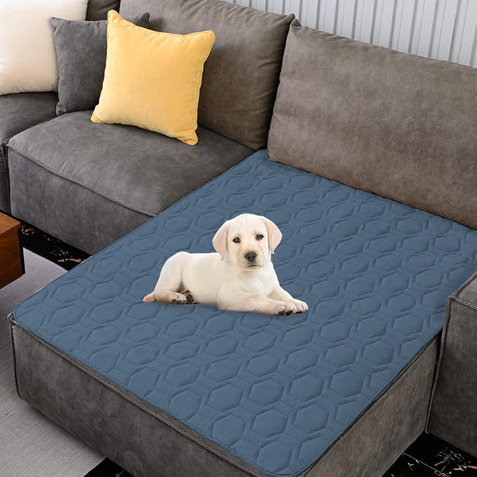 Waterproof and Non-Slip Dog Bed Cover and Pet Blanket Sofa Pet Bed Mat ï¼_ar Incontinence Mattress Protectors Furniture Couch Cover for Most Cats Dogs, Petsï¼52x82- Navy Blueï¼
