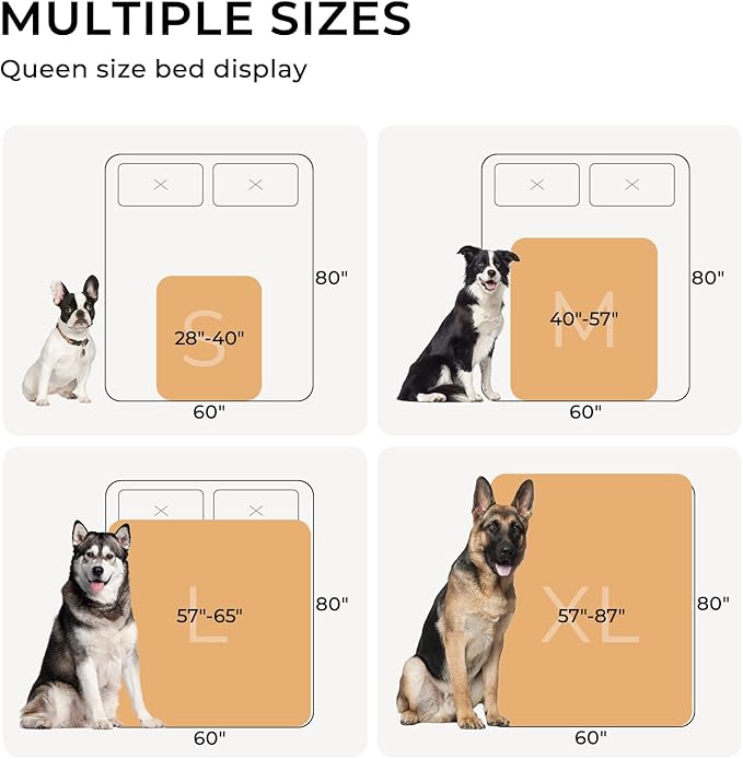 Waterproof Pet Blanket, Liquid Pee Proof Dog Blanket for Sofa Bed Couch, Reversible Sherpa Fleece Furniture Protector Cover for Small Medium Large Dogs Cats, Grey White Mediumï¼57" x 40"ï¼