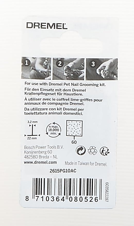 Dremel SD60-PGK Pet Grooming Accesssory Kit Multi-Tool-Accessory, Set of 10 Pieces