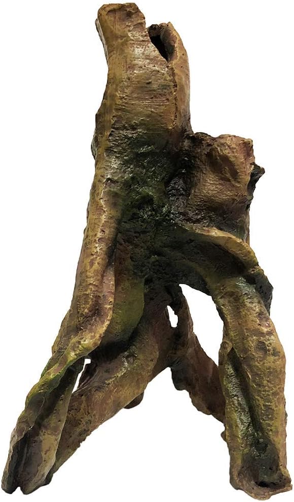 SLOCME Aquarium Resin Wood Trunk Ornament - Lifelike Driftwood Decor,Betta Fish or Other Pets Can Swim Through The Branches