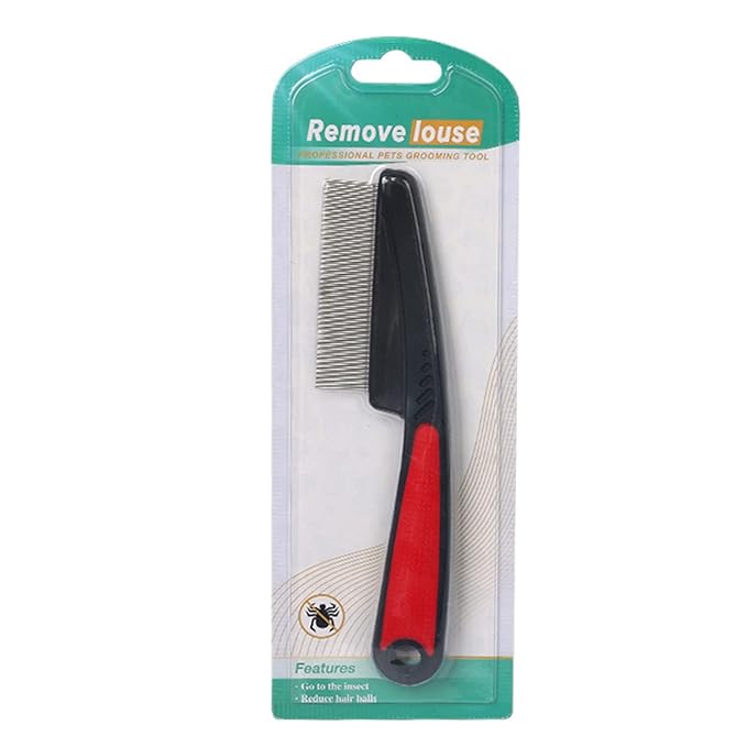 2 PCS Fine Tooth Combs, No Skin Damage Stainless Steel High Strength Teeth Hair Combs, Pet Tear Stain Remover Combs