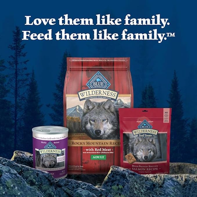 Blue Buffalo Wilderness Variety Pack Dog Treats Made with Natural Ingredients Duck Turkey & Salmon