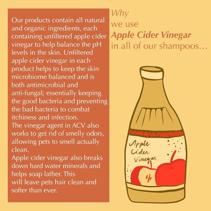 Moisturizing Organic Dog Shampoo for Dry Skin | Liquid Shampoo for Dogs | All Natural Dry Skin Dog Shampoo with Almond Oil