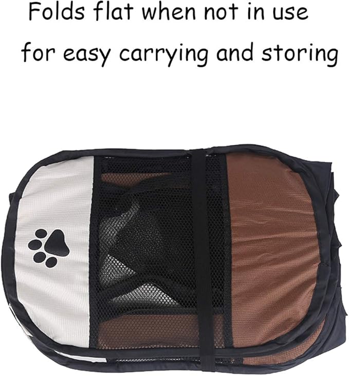 BODISEINT Portable Pet Playpen, Dog Playpen Foldable Pet Exercise Pen Tents Dog Kennel House Playground for Puppy Dog Yorkie Cat Bunny Indoor Outdoor Travel Camping Use