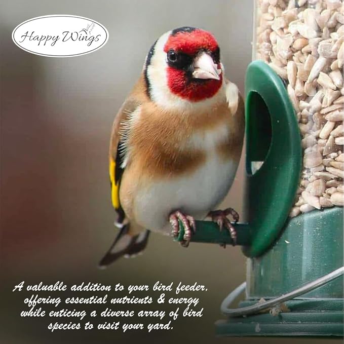 Sunflower Hearts & Chips Bird Food 15 lbs No Mess, No Waste Seed No Grow Formula Ideal for Wild Birds, Finches, Sparrows, and Year-Round Feeding.