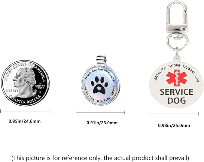 Dog Tags Personalized QR Code and in Training Dog Tags, Modifiable Pet Online Profile, Multiple Emergency Contact, Scan QR Code Send Pet GPS Location Email