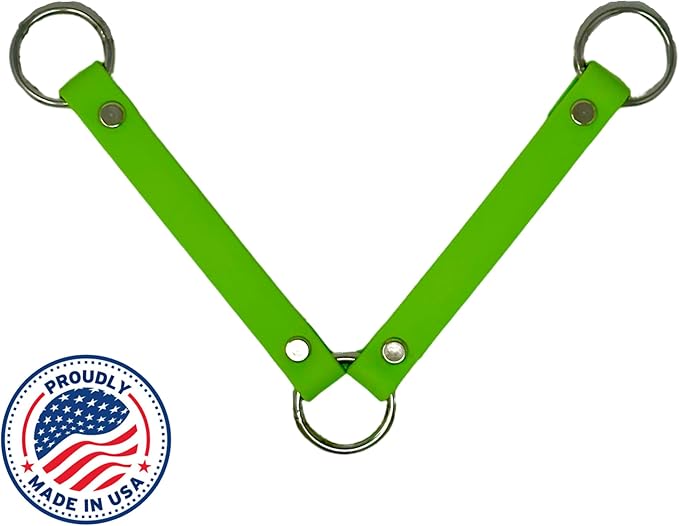 SparkDog Collars Dog Crate Fan Hanger, HotDawg Utility Strap, BioThane Ryobi P3320 Fan Hanger for Ruffland Dog Kennel, Bucket Holder Utility Strap - Made in The USA (Green/Green)