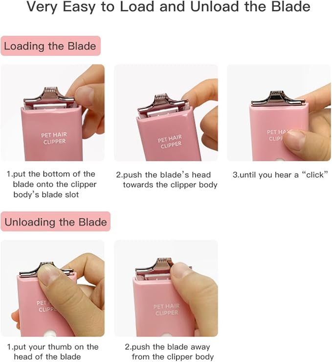 3-Packs Home Professional Pet Dog Cat Ear Paw Grooming Clipper Replacement Blades Only