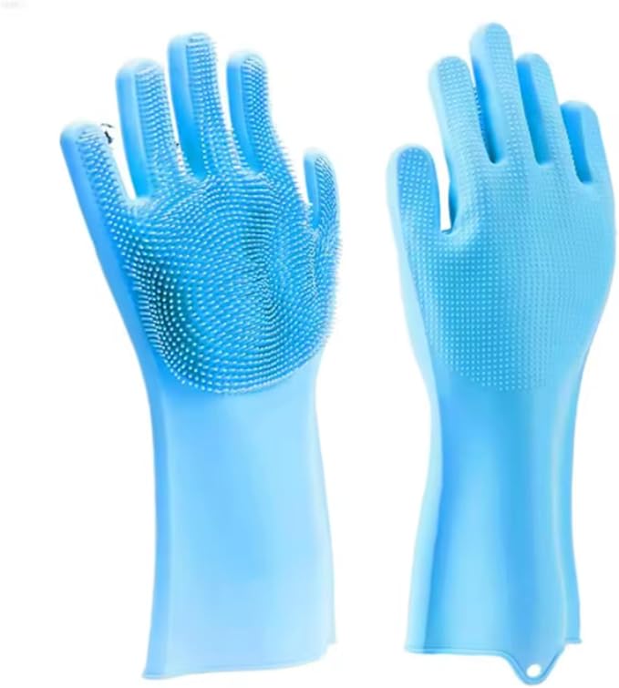 2pcs Dog Washing Gloves and Dog Bath Brush, 2-in-1 pet Shower Set | Suitable for Dogs, Cats, Bath Massage, and pet Grooming